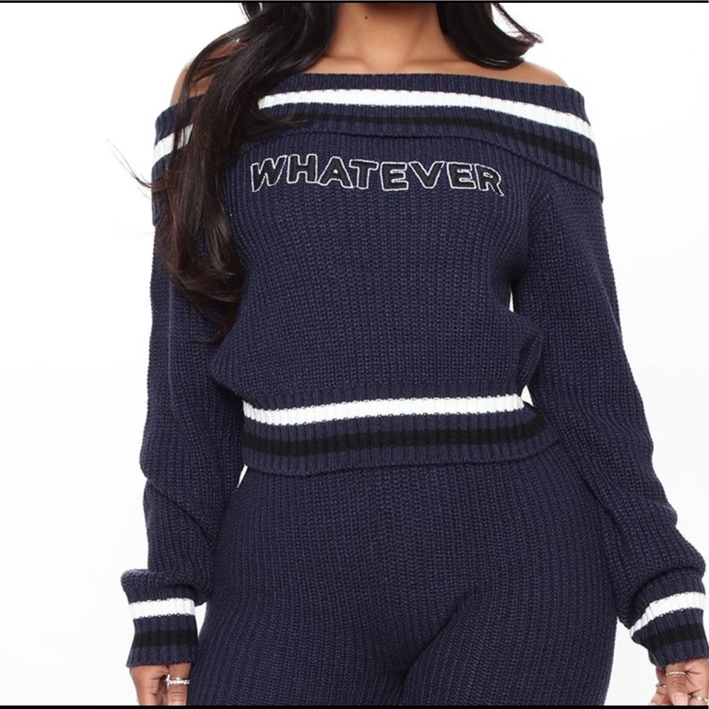 Two piece sweater leggings set